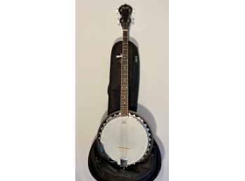 Woods Five String Banjo With Soft Case
