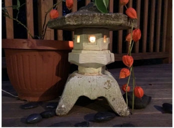 Pagoda Lantern Illuminated Garden Sculpture