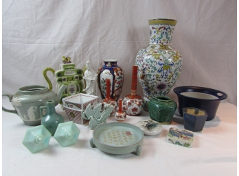 Box Lox Of Miscellaneous China And Porcelain Pieces