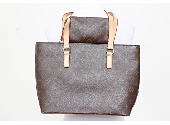 Designer Inspired Louis Vuitton Style Handbag & Matching Change Purse