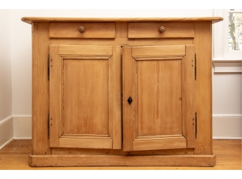 Antique Pine Irish Or English Cabinet