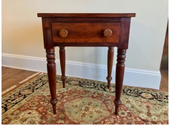 Antique Single Drawer Side Table