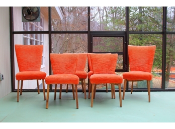 Set Six Of Mid Century Designed Dining Chairs