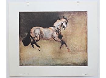 Vintage Horse Lithograph By Kaiko Moti (1921-1989, India)  Poster