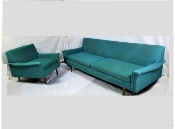 Vintage Couch & Chair Mid Century