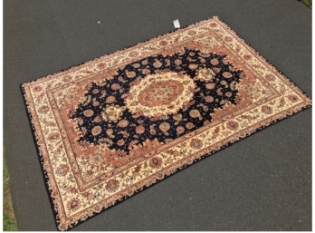 Decorative Tabriz Oriental Carpet By Wool And Knots