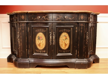 Continents By Broyhill Painted Server With Serpentine Front