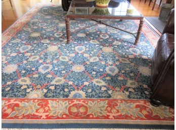 Fine Hand Knotted 8'10' X 12'2' Modern Persian Carpet