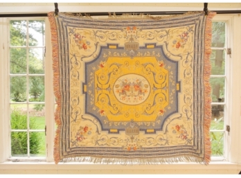 Pretty French Tapestry Table Throw