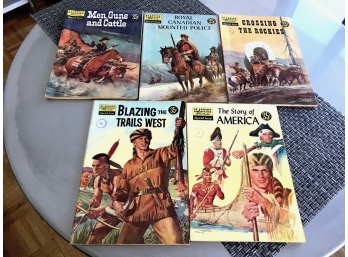 Vintage Western Themed Comics From The 'Classics Illustrated' Graphic Adventure Series