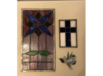 3 Staind Glass Decorative Items