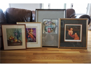 Four Framed Abstract Pictures