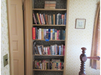 Bookcase Of Books, History, Military, Novels, Etc