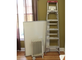 Werner Saf-T-Master 6 Ft. Ladder, Lakewood Heater And Dry Erase Board