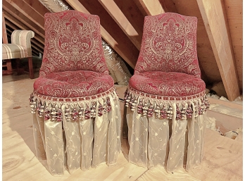 Pair Bombay Co. Slipper Chairs
