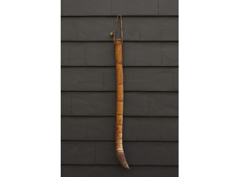Large Bamboo Horn Or Object