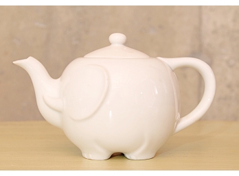Fun 'Dumbo' Elephant White Porcelain Lidded Teapot
