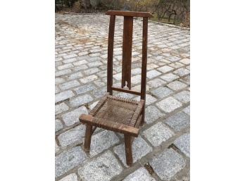 Maple And Cane Confessional Chair