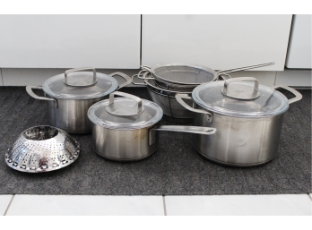 Ikea Stainless Steel Pot Set With Covers