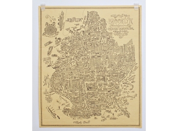 Map Of Brooklyn By Richard Rosenblum