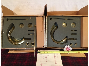 Pair Of New In Box Gold Tone Bathroom Sink Fixtures