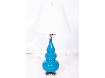 Contemporary Turquoise Lamp
