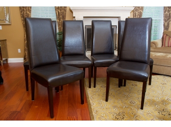 Six High Back Dining Chairs By Store International