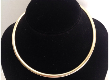 14k Solid Gold Omega 17' Choker Necklace  -- 30 Grams