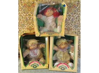 Three 1984-1985 Cabbage Patch Dolls