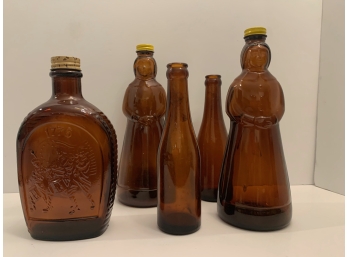 Vintage Amber Glass Collection