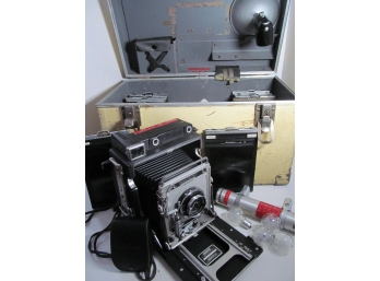 Vintage Graflex Crown Graphic Special Police Mug Shot Camera Kit
