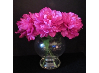 Decorative Faux Flowers & Vase (RETAIL $78.00)