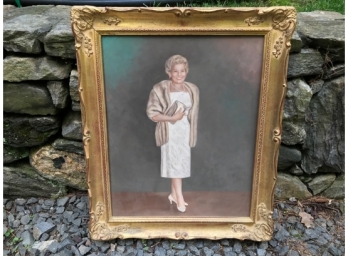 Gitl Framed Oil On Panel, Portrait Of A Woman