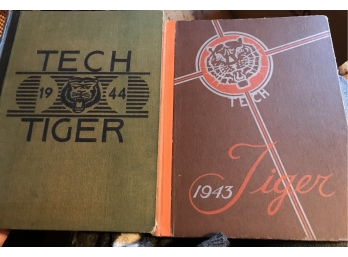 Two Tech High School - Springfield, MA Yearbooks 1943 & 1944