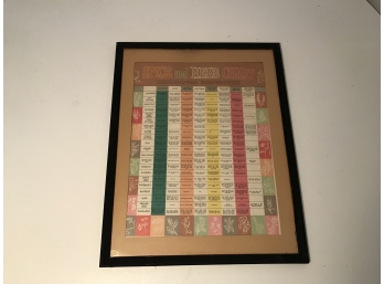 Framed Spice & Herb Chart