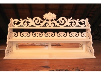 Carved Victorian Style Three Tier Wall Shelf