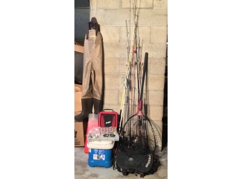 Large Group Of Fishing Gear