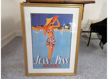French Travel Poster, Juan Les Pins Antibes
