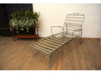 Vintage Wrought Iron Chaise - Retail $1200