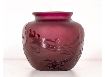 Jon & Deb Meyer Crimson Dragon Vase