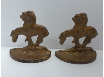1980 Last Trail Cast Iron Bookends