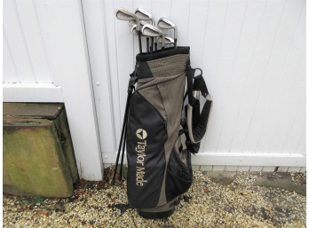Taylor Made Golf Bag With Taylor Made Super Steel Irons