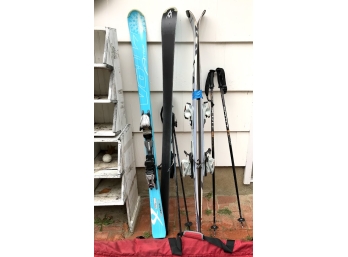 Skis And Canvas Carrier