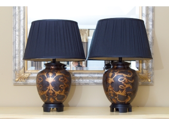 Pair Thomasville Ceramic Lamps