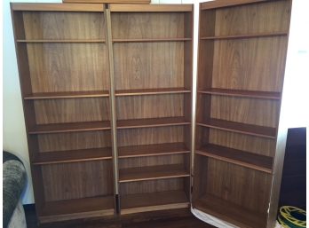 Set Of Three Bookcases