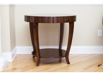 Nice  Dark Stained Side Table