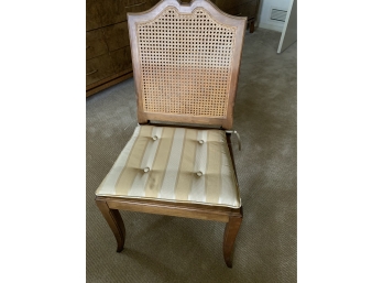 Baker Furniture Wood And Cane Desk Chair