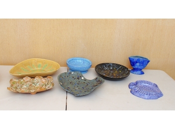 Seven Pieces Of Elsie Ralph Designed & Executed Ceramics