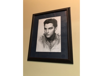 Collectible Elvis Portrait Framed Print
