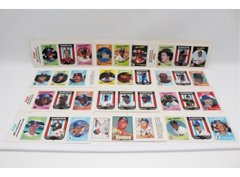 Full Set Of 72 BBC Baseball Cards 1989 Magazine Insert Cards